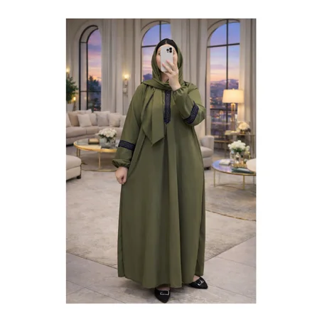 Abaya Élégante avec Châle