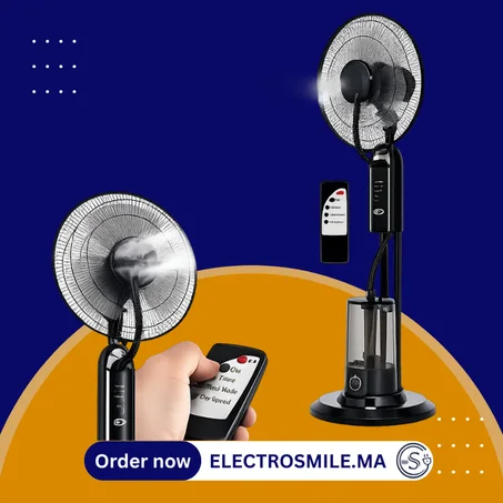 VENTILATEUR BRUMISATEUR PREMIUM AVEC TÉLÉCOMMANDE