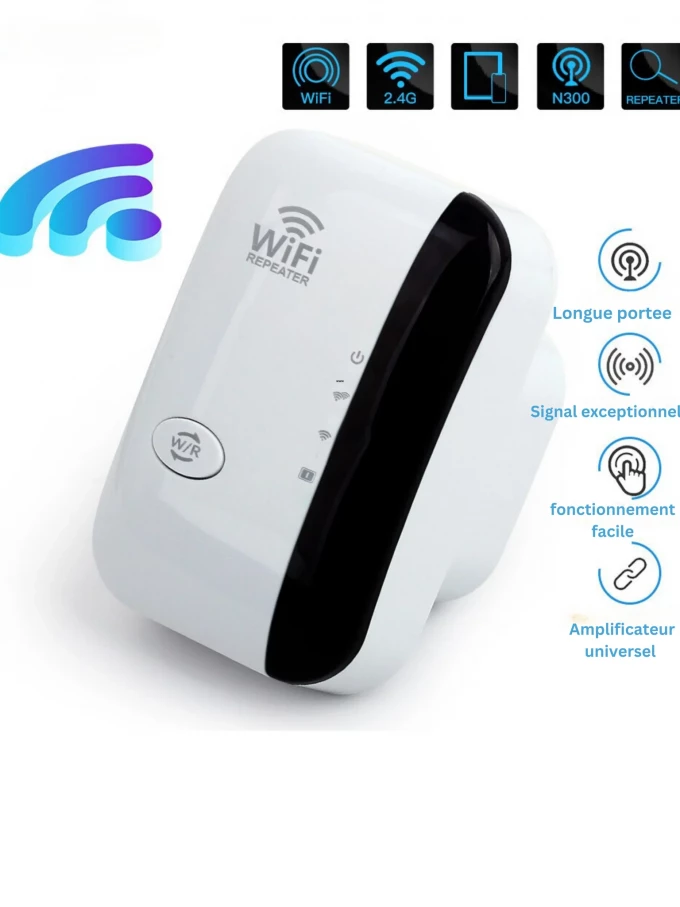 Répéteur WiFi 11N, 300 Mbps