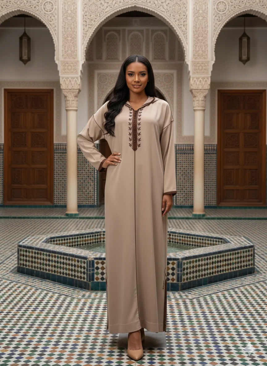 Djellaba Mlifa Rbati - beige