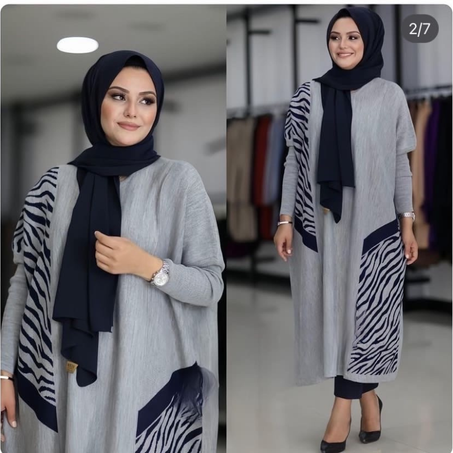 فستان زيبرا قمة الأناقة الشتوية