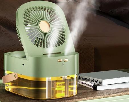 مروحة صغيرة و مرطب هواء