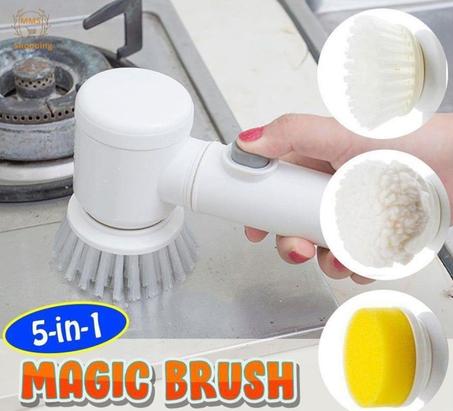 Brosse magique de nettoyage 5 en 1 rotative électrique Rechargeable sans fil