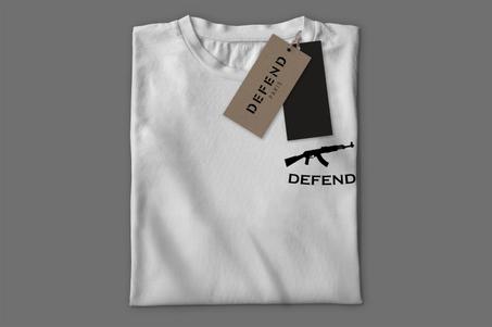 T-Shirt DEFEND Blanc Homme