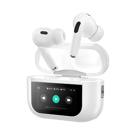 سماعات A9 Pro عالية الجودة، وتقنية إلغاء الضوضاء ENC، وسماعات AirPods اللاسلكية مع شاشة تعمل باللمس الذكية