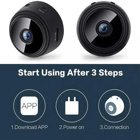 كاميرا صغيرة للمراقبة عن بعد عبر الهاتف