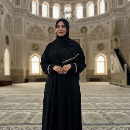 🖤 العباءة المثالية للصلاة -  حيث الأناقة تلتقي بالراحة✨