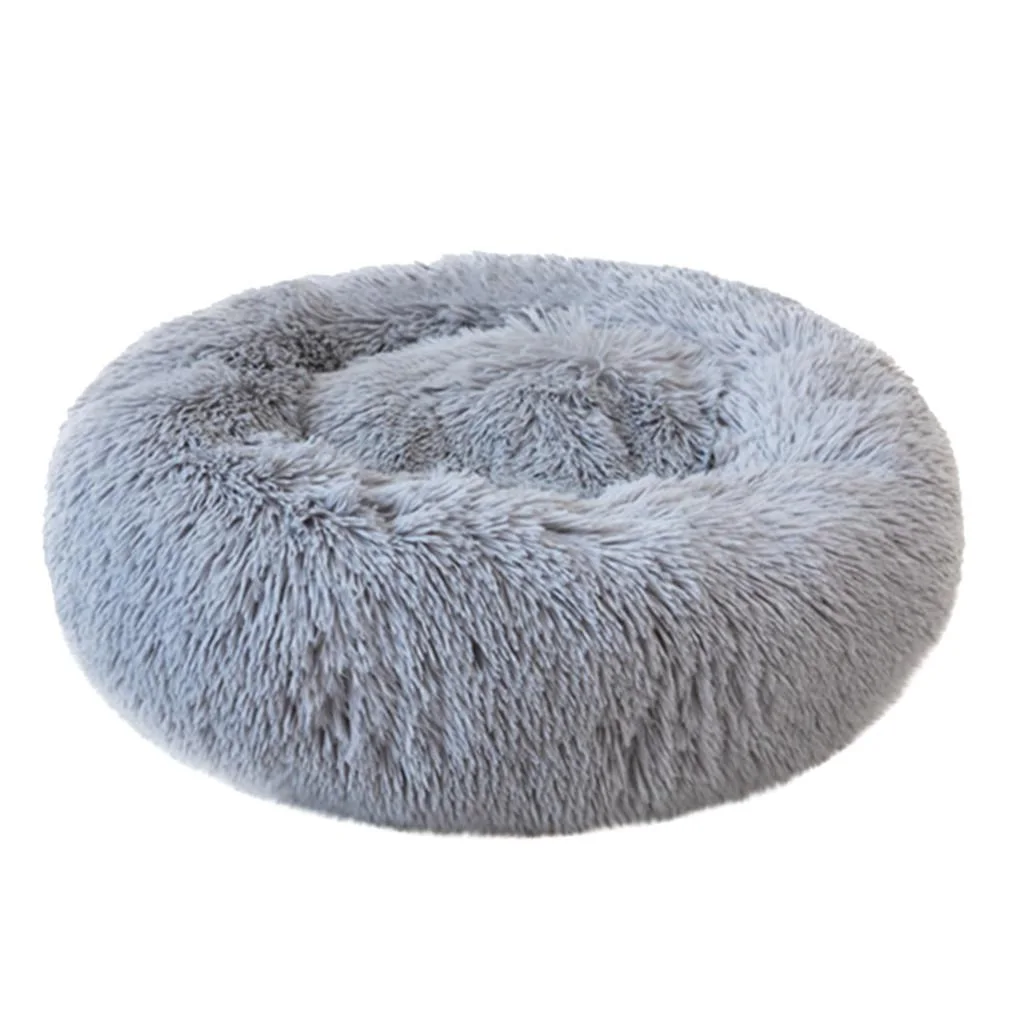 Purrveil™ Calming Plush Donut Stress-Relief Bed