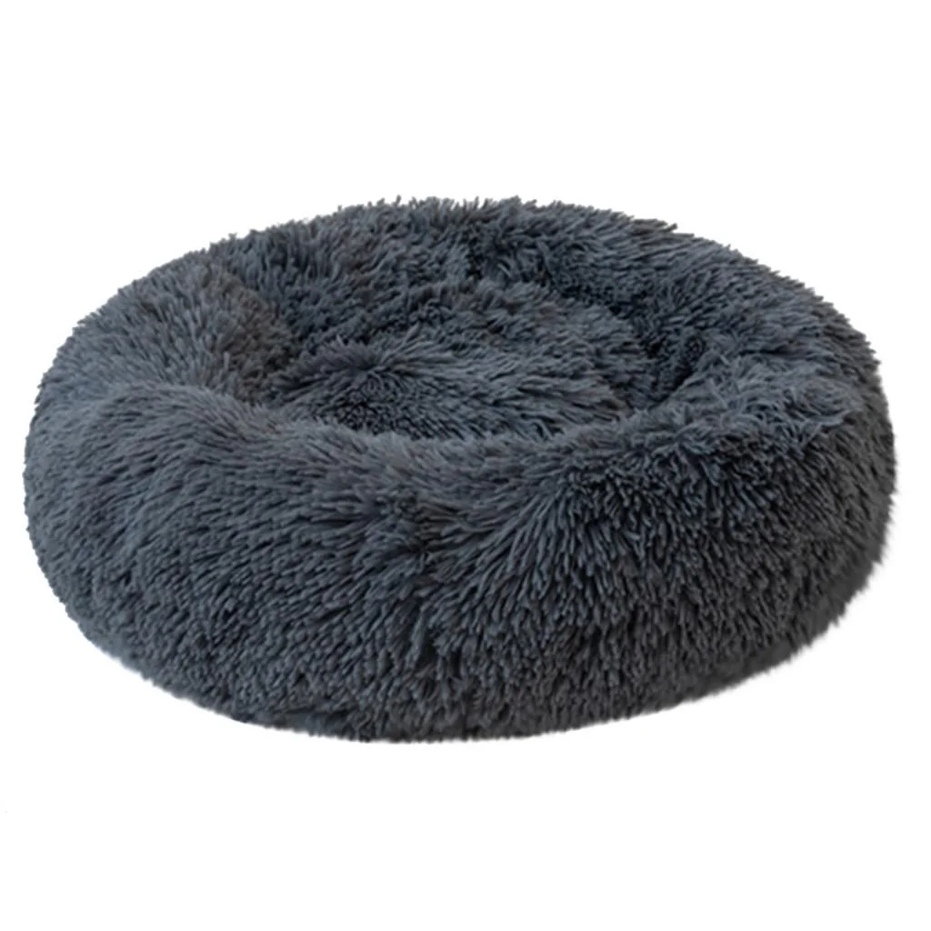 Purrveil™ Calming Plush Donut Stress-Relief Bed
