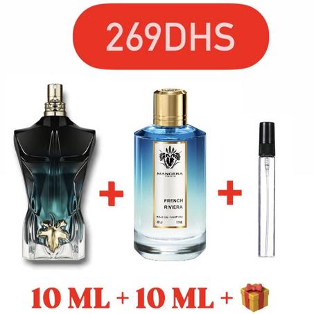 10ml jpg le beau le parfum +10ml mancera french riveira +10ml gratuit