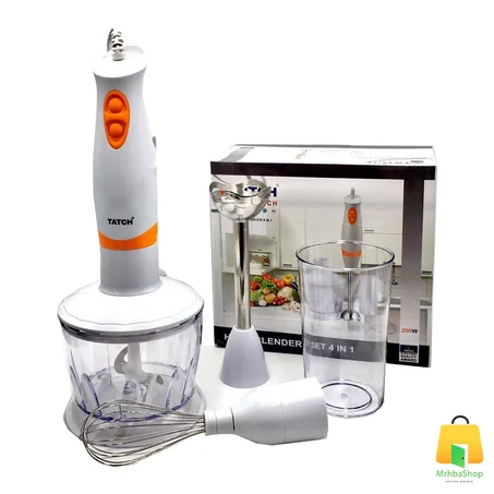 طقم خلاط يدوي 4 في 1