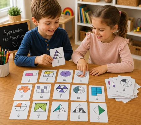 45 cartes des Fractions