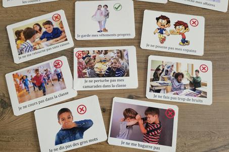 Cartes des règles de vie en classe