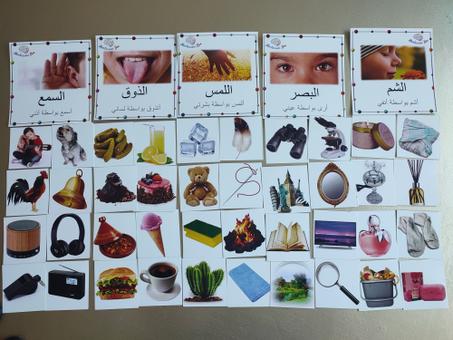 بطاقات الحواس الخمس (45بطاقة)