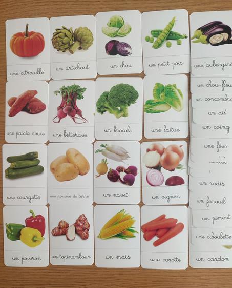 Cartes Légumes francais