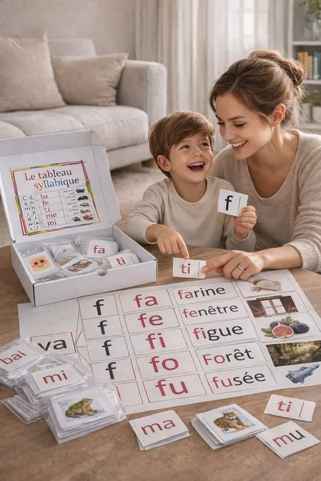 Tableau syllabique format A3