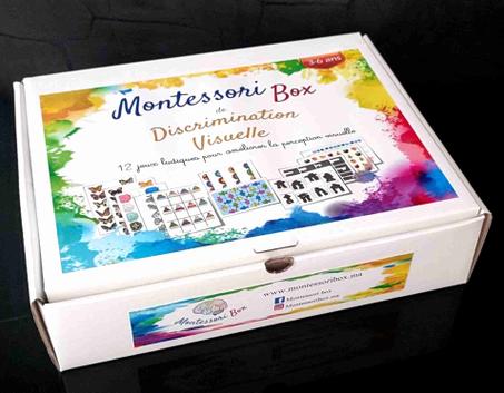 Montessori box de discrimination visuelle "12 jeux"