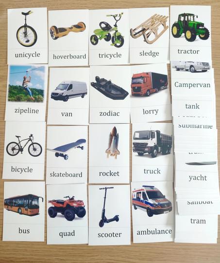 45 cards of transportation
