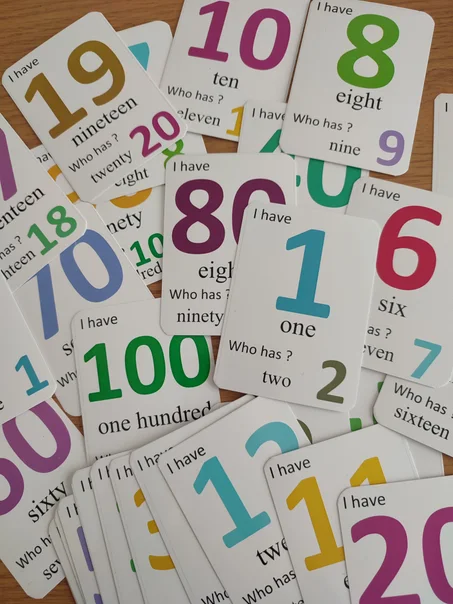 I have who has cards of numbers