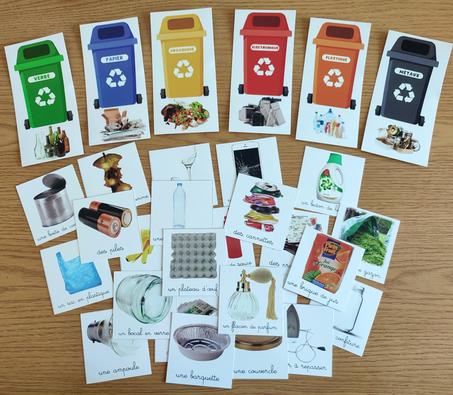 Activité de tri des déchets