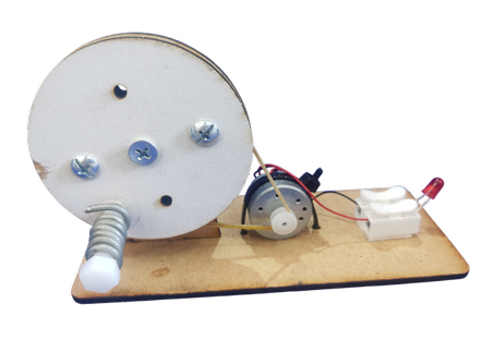 Electricity Generator - مولد كهرباء يدوي بسيط