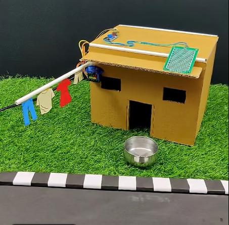 رصد المطر وحماية الملابس من البلل - Rain detector sensor project