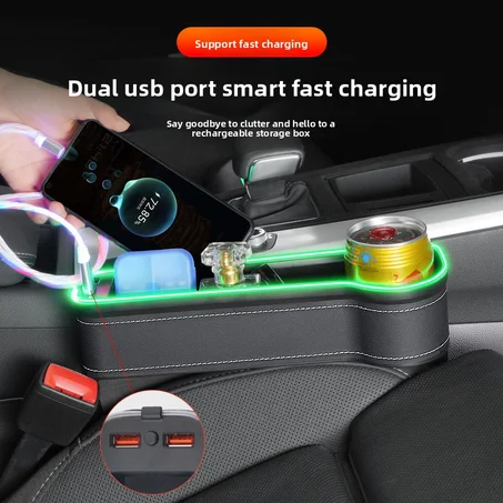 Transformez Votre Voiture en Classe VIP : L'Organisateur de Siège Intelligent avec LED & USB