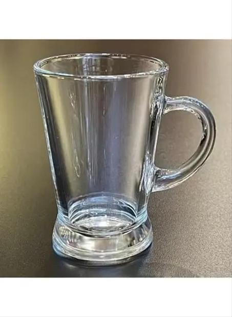Small Glass Tea & Coffee Cups Set of 3 Pieces Transparent