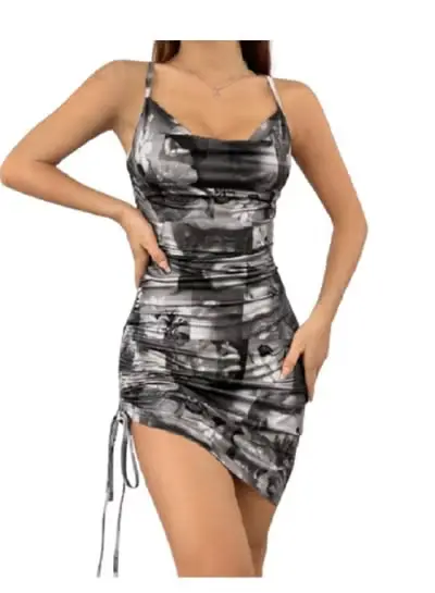 Lingerie Dress for Girls - Grey