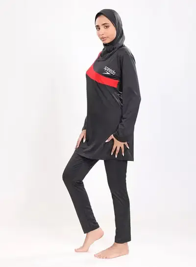Spandex Lycra swimsuit, for women - Red