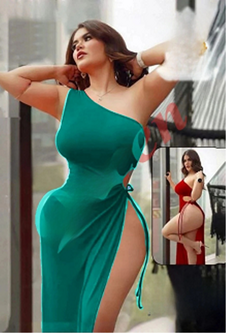 Elegant Lingerie Dress for Girls - Aqua