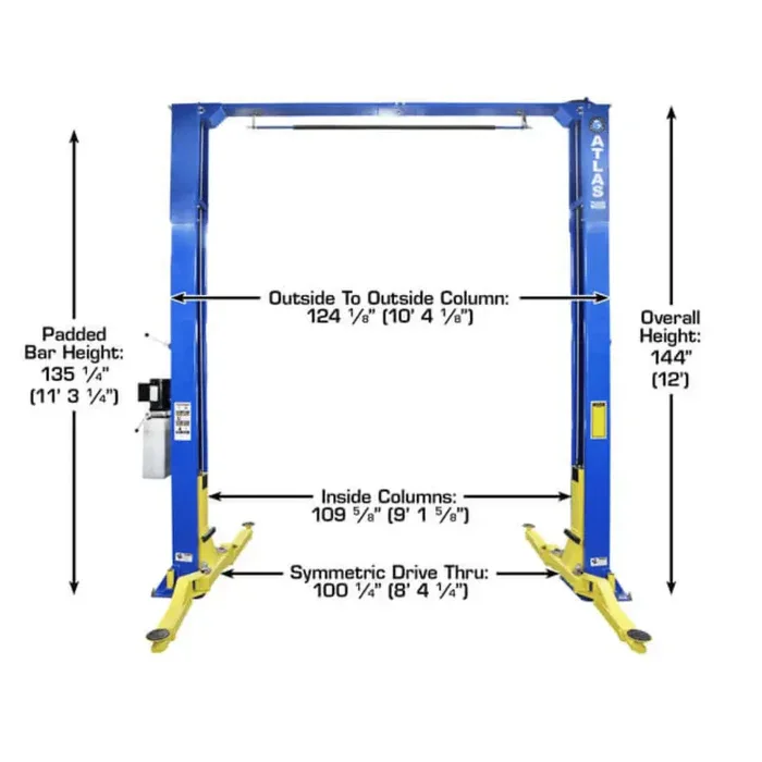 Atlas PRO-9D 9,000 lb 2 Post Overhead Lift
