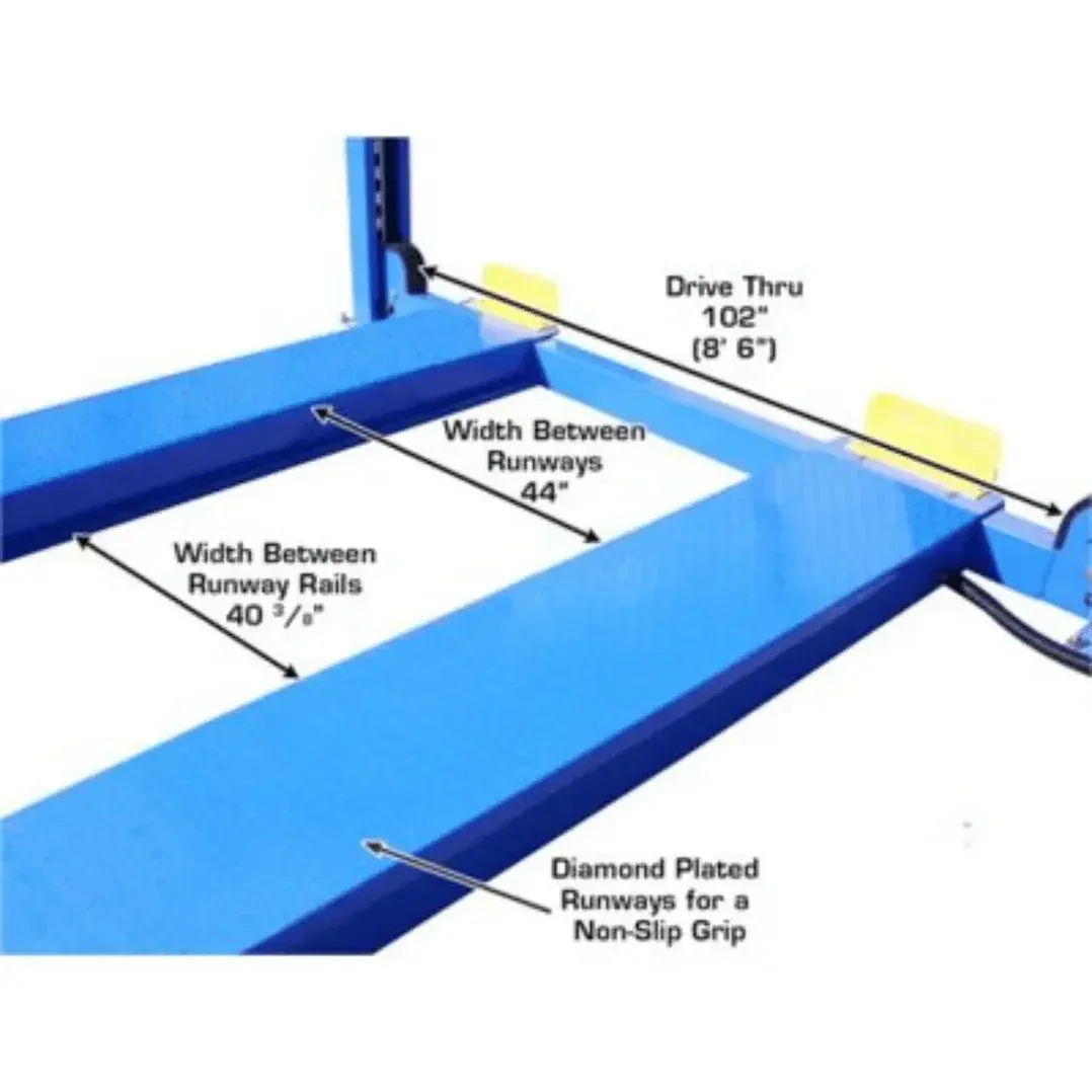 Atlas ATTD-414 14000 lb Commercial 4-Post Car Lift