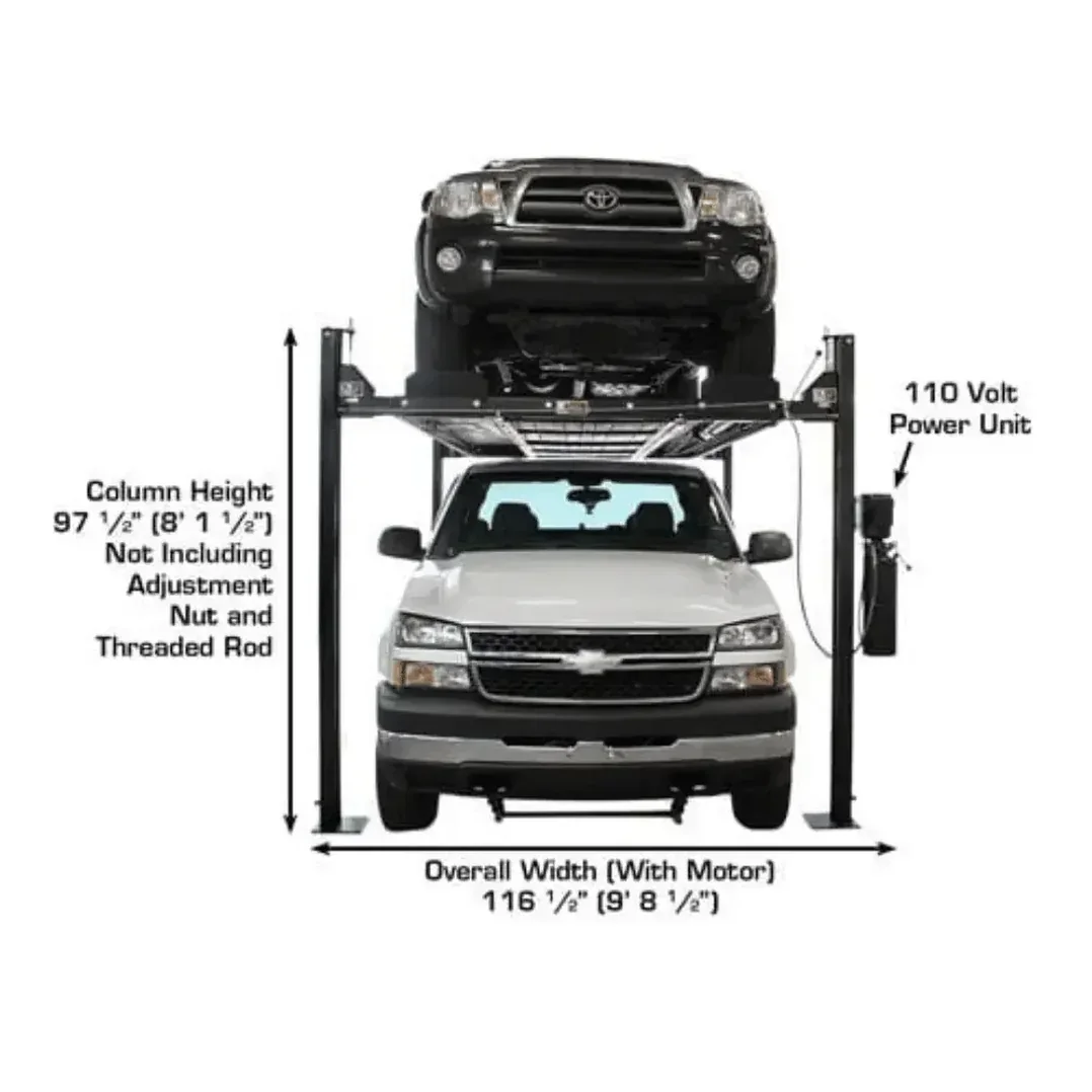 Atlas PRO8000EXT-L Extra Tall/Long Portable 8000lb 4 Lift