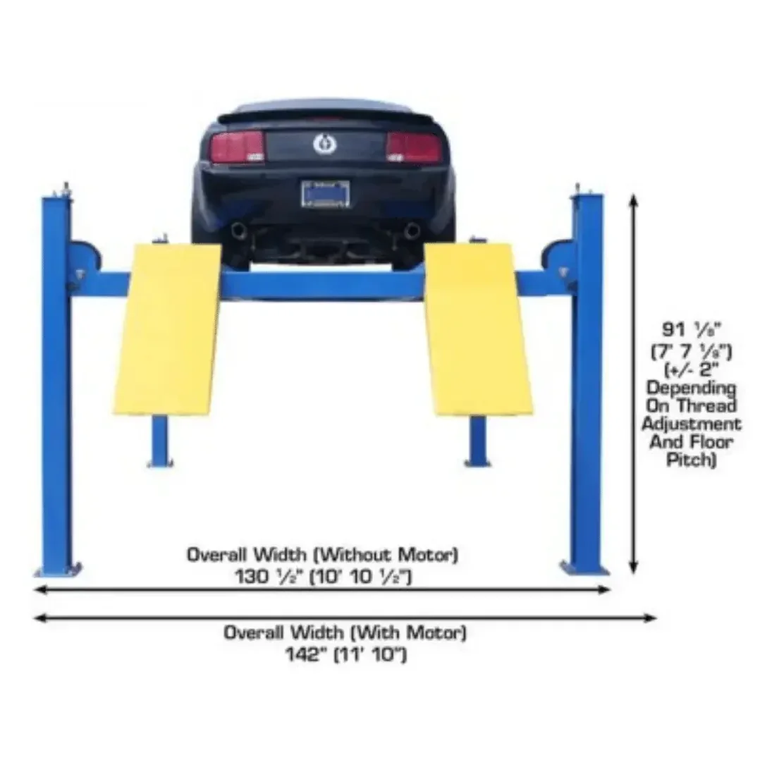 Atlas ATTD-414 14000 lb Commercial 4-Post Car Lift
