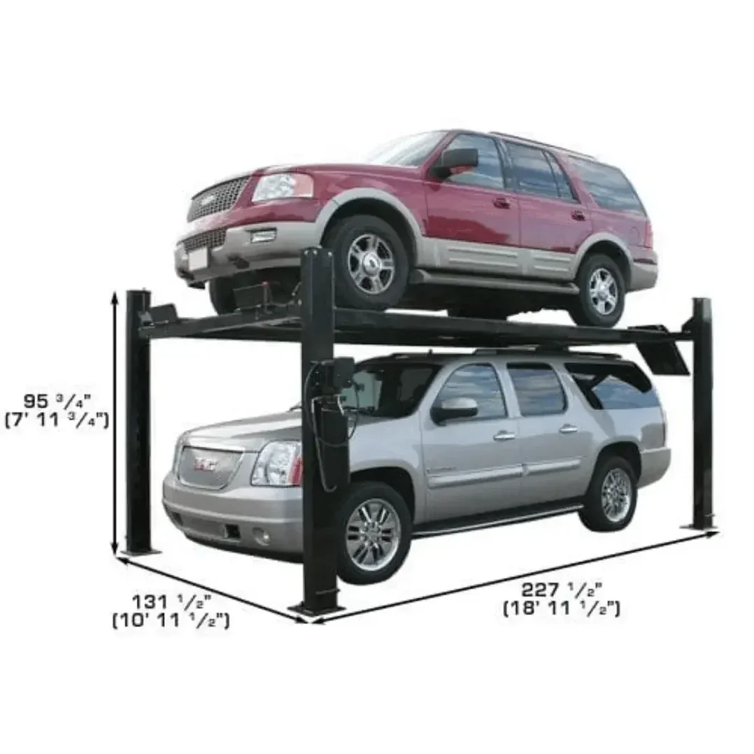 Atlas Garage Extra Tall/Extra Wide 4 Post Portable Car Lift