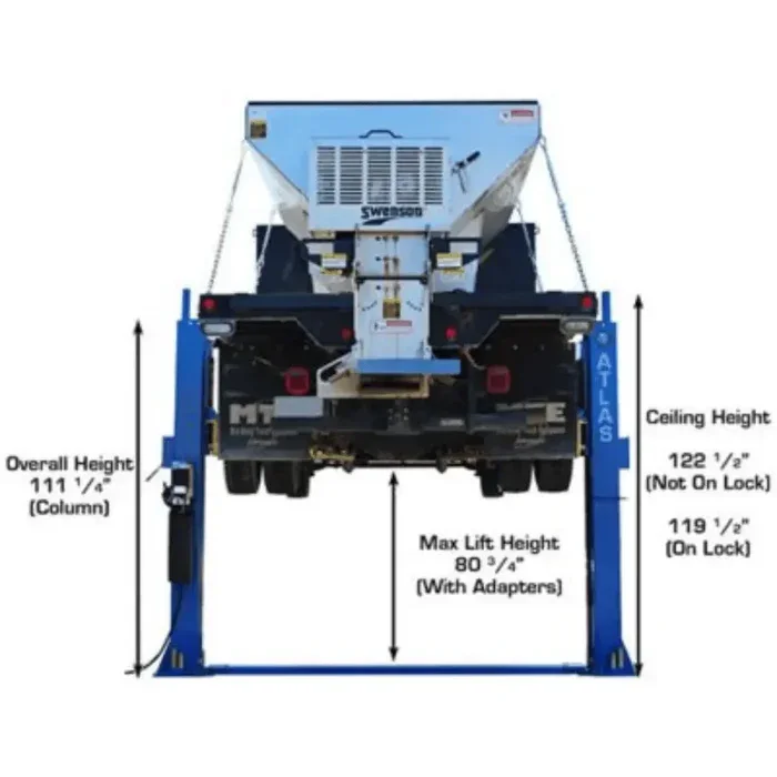Atlas BP12000X Commercial Grade Baseplate 12,000 lb. Capacity 2 Post Lift