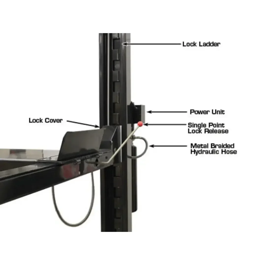 Atlas Garage Extra Tall/Extra Wide 4 Post Portable Car Lift