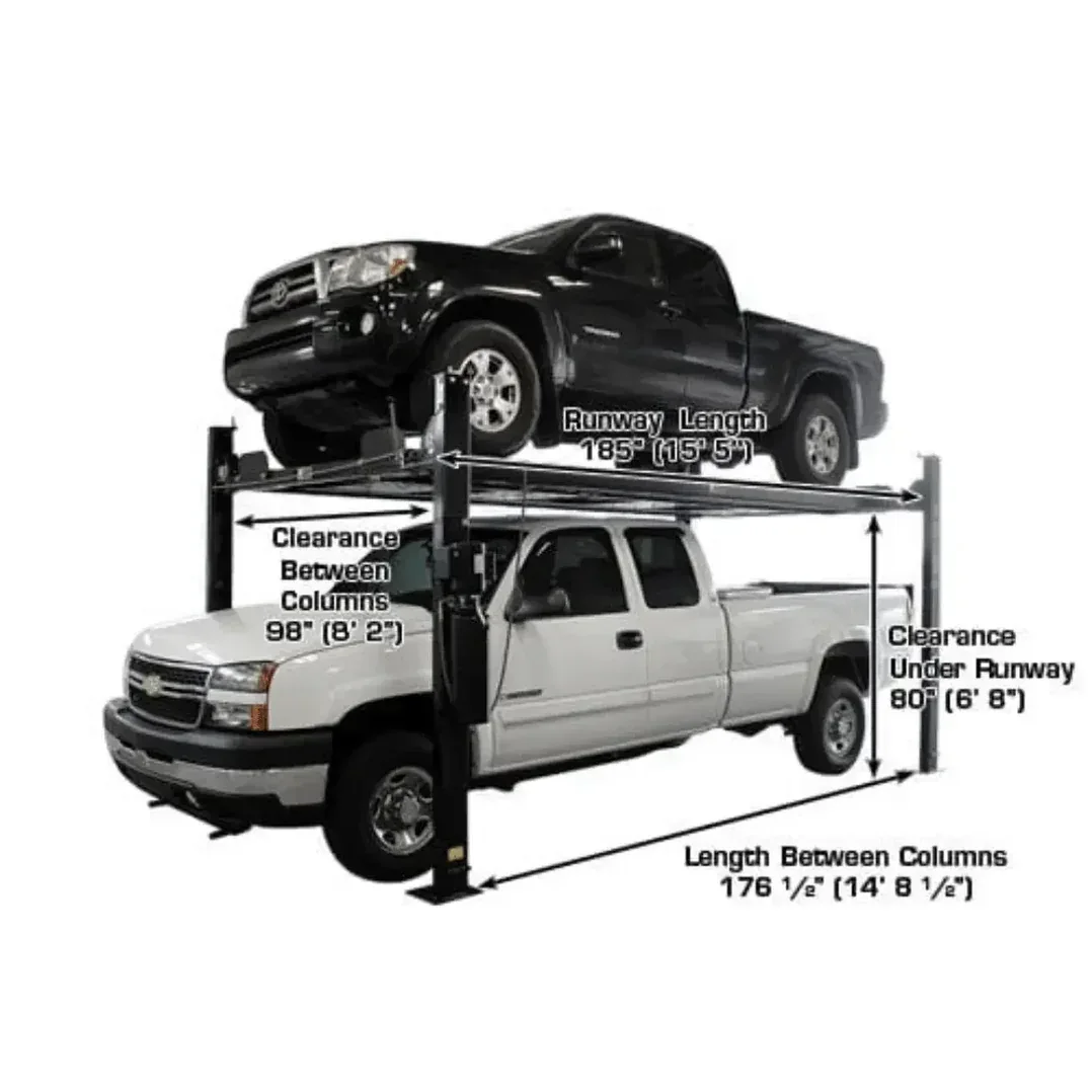 Atlas PRO8000EXT-L Extra Tall/Long Portable 8000lb 4 Lift