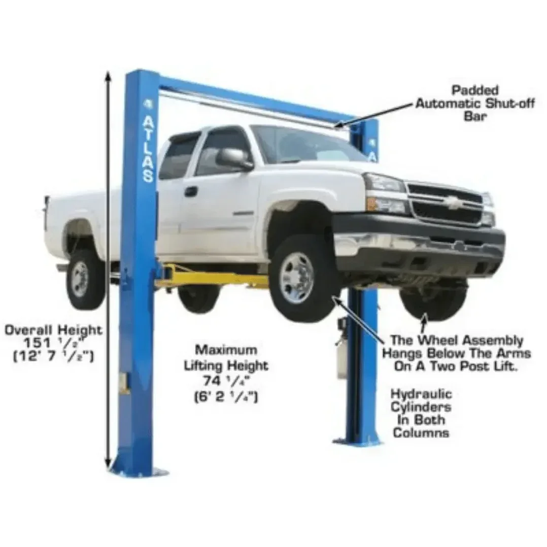 Atlas Garage Extra Tall/Extra Wide 4 Post Portable Car Lift