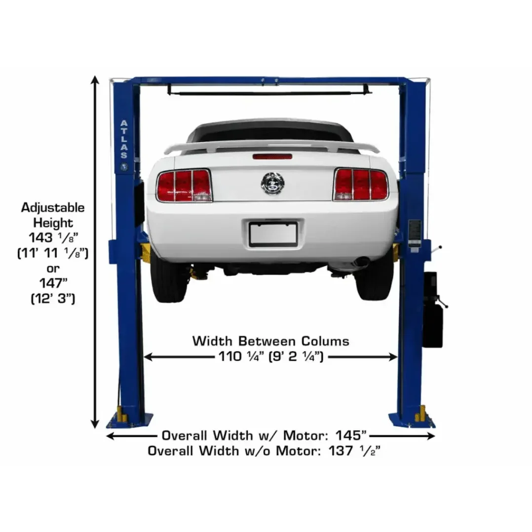 2 Post Lifts | Atlas PV10PX 10,000 lb Overhead 2 Post Car Lift