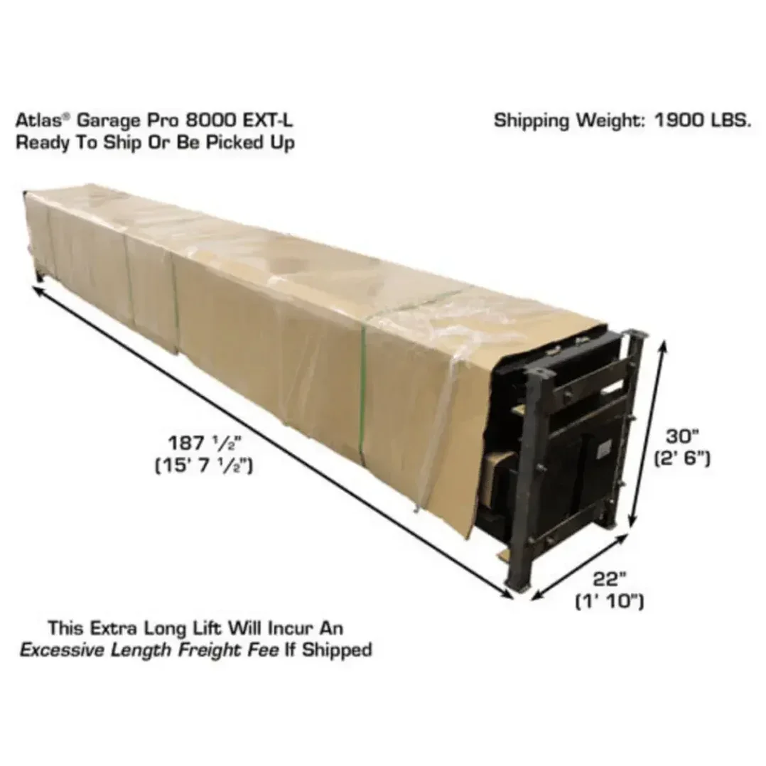 Atlas PRO8000EXT-L Extra Tall/Long Portable 8000lb 4 Lift