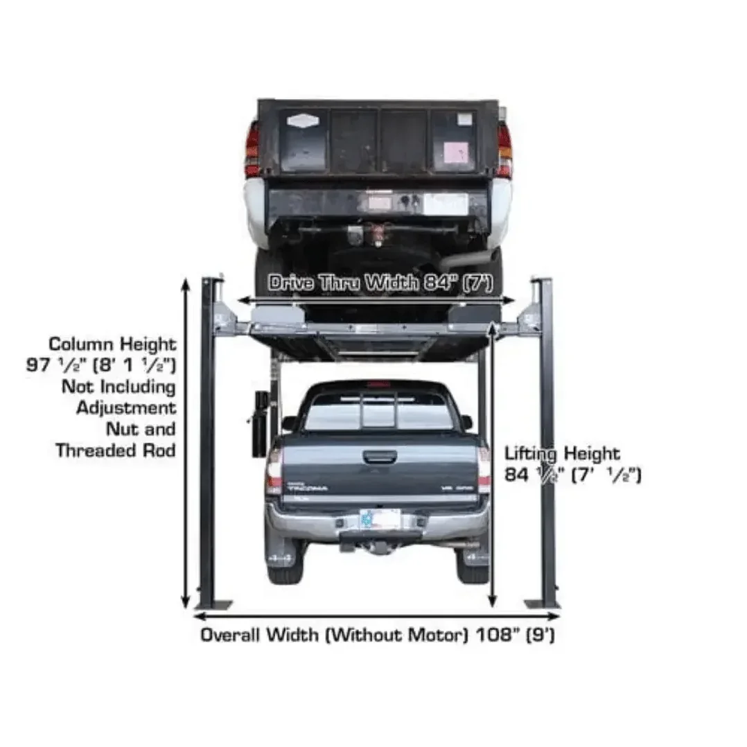 Atlas PRO8000EXT-L Extra Tall/Long Portable 8000lb 4 Lift