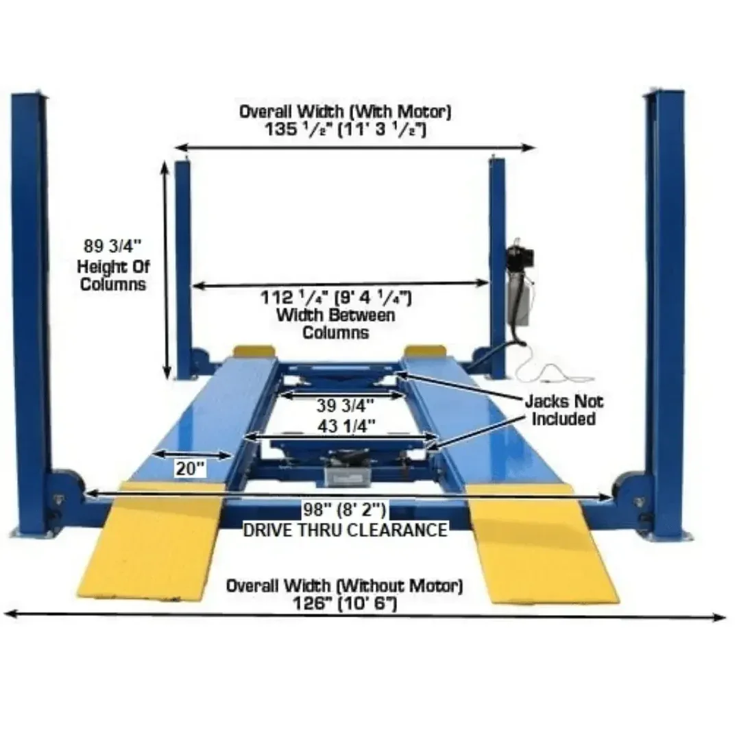 Atlas ATTD-412A Alignment Lift + RJ6 Rolling Jacks Combo