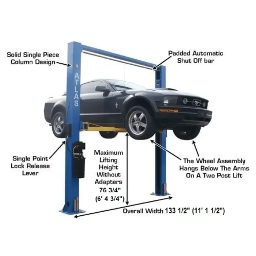 Atlas 9OHSC Overhead 9,000 lb. Capacity 2 Post Lift