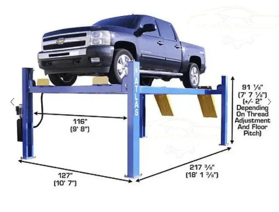 Atlas ATTD-414 14000 lb Commercial 4-Post Car Lift