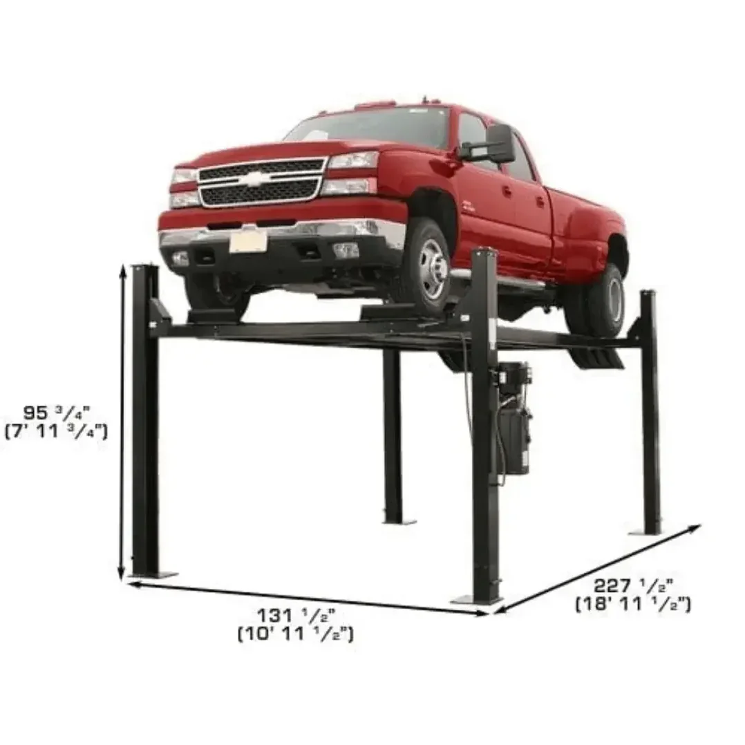 Atlas Garage Extra Tall/Extra Wide 4 Post Portable Car Lift