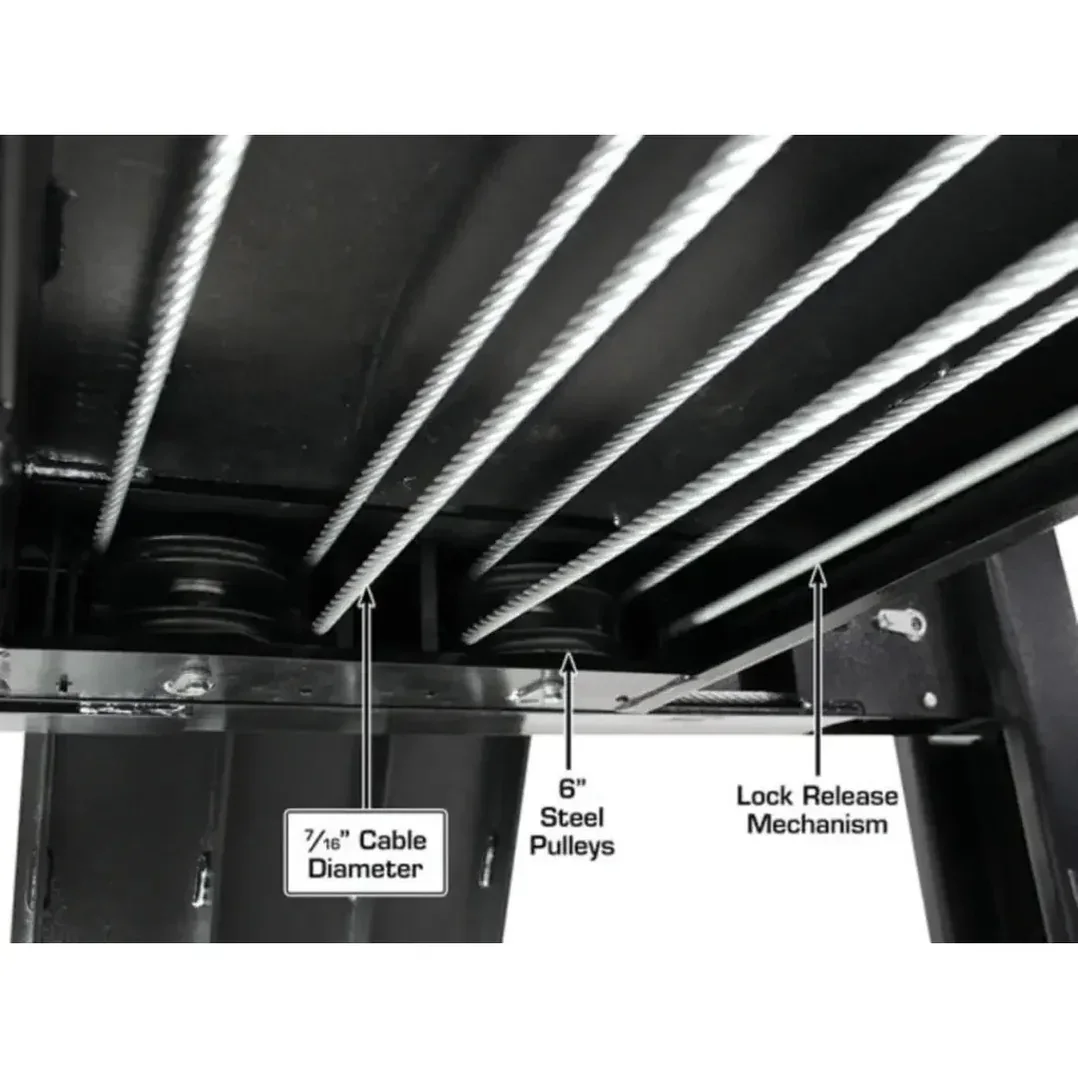 Atlas ALI Certified APEX9 4-Post Lift + RJ6 Rolling Bridge Jack Combo