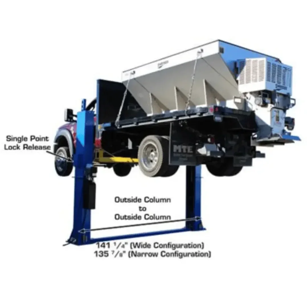 Atlas BP12000X Commercial Grade Baseplate 12,000 lb. Capacity 2 Post Lift