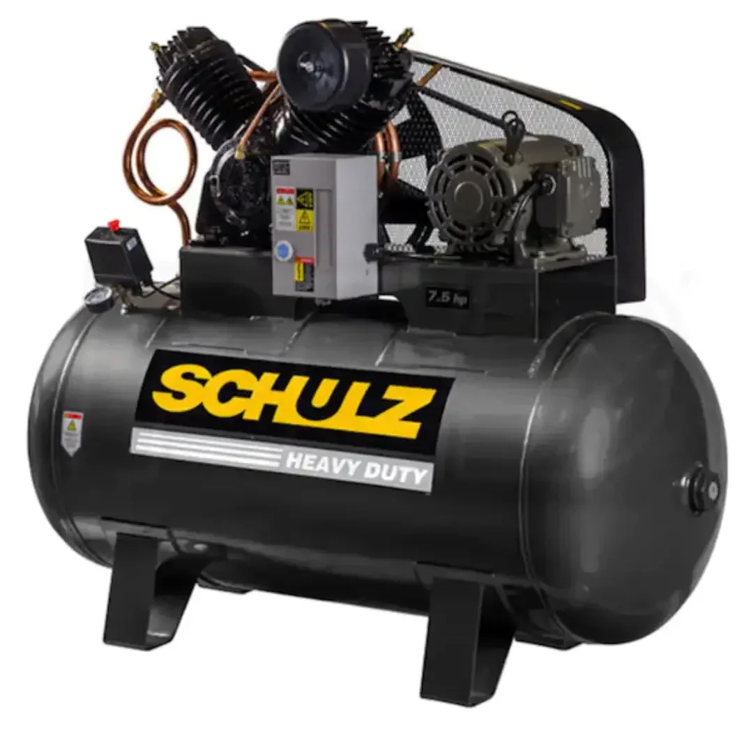Schulz Air Compressor 7580HV30X-3 V Series 7.5 HP 80 Gallon Two Stage 460V 3 Phase